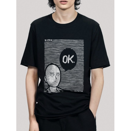 Tricou Saitama One Punch Man bumbac
